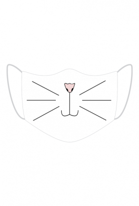 Maseczka kolorowa - kot