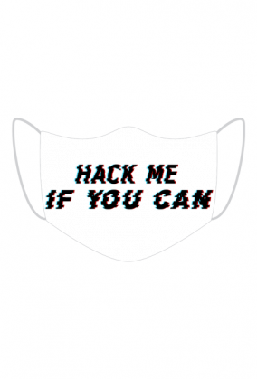 Maseczka kolorowa - hack me if you can