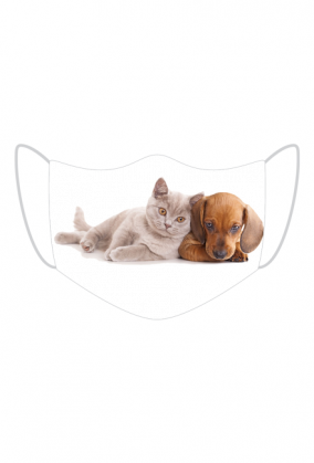 Maseczka Kot z Jamnikiem