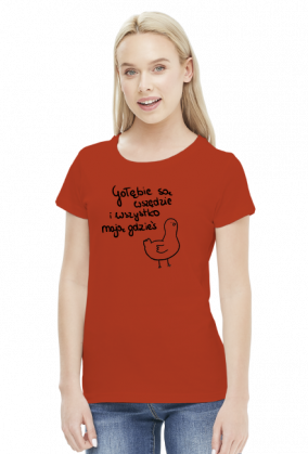 Gołębie - t-shirt damski