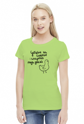 Gołębie - t-shirt damski