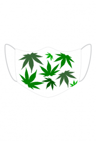 Maseczka kolorowa - marijuana