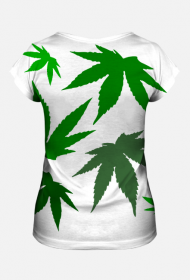 Koszulka damska fullprint - marijuana