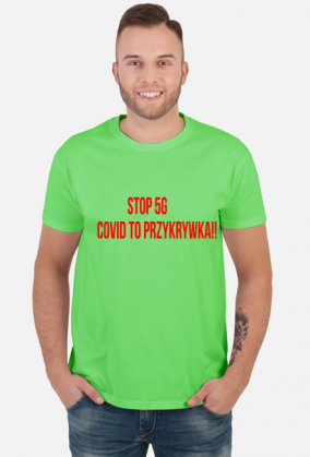 T-SHIRT STOP5G COVID TO PRZYKRYWKA