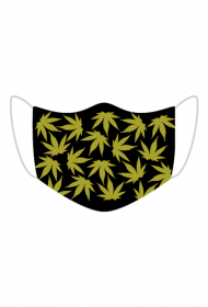 Maseczka kolorowa - marijuana