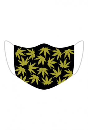 Maseczka kolorowa - marijuana