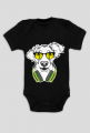 Body niemowlęce - Pies w żółtych okularach