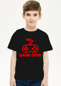 Neon GAME OVER koszulka dla dzieci