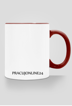 Kubek z kolorowym uchem PracujOnline24