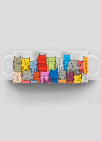 Kubek - Koty kolorowe