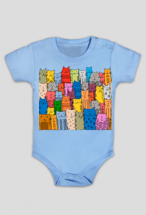 Body niemowlęce - Koty kolorowe