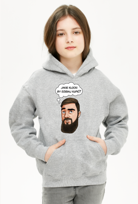 BLUZA KANGURKA DZIEWCZĘCA ZAMYŚLONY GEEK