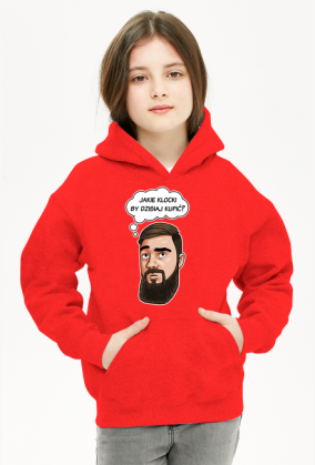 BLUZA KANGURKA DZIEWCZĘCA ZAMYŚLONY GEEK