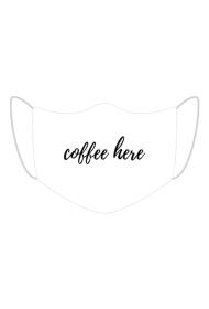 maseczka - coffee here