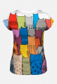 Koszulka damska FullPrint - Koty kolorowe