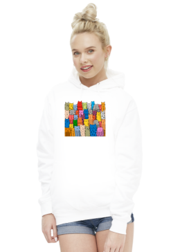 Bluza damska  AWDis - Koty kolorowe