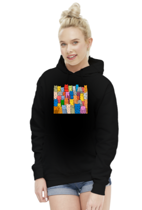 Bluza damska  AWDis - Koty kolorowe