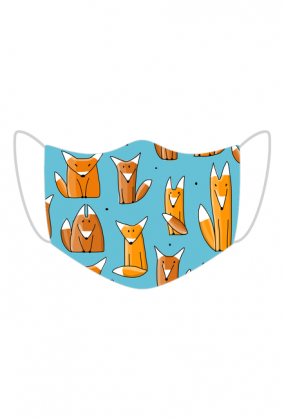 Maseczka - Lisy turkus