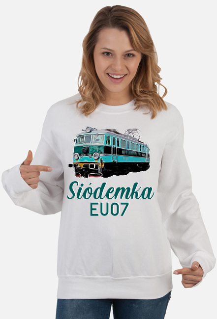 Bluza damska bez kaptura z EU07-196 ,,Siódemka"