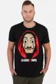 T-SHIRT MĘSKI " DOM Z PAPIERU" LA CASA DE PAPEL