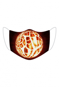 Maseczka kolorowa fullprint - słońce