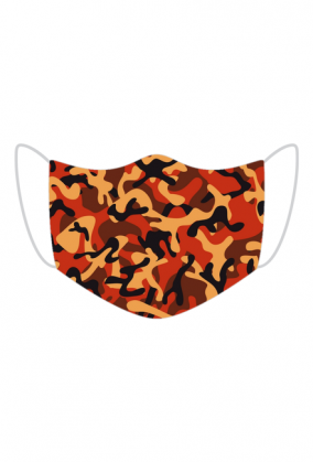Maska pomarańcz moro