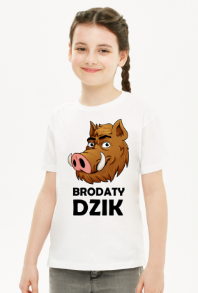 KOSZULKA DZIEWCZĘCA BRODATY DZIK