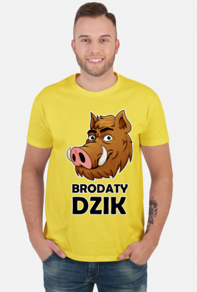 KOSZULKA MĘSKA BRODATY DZIK