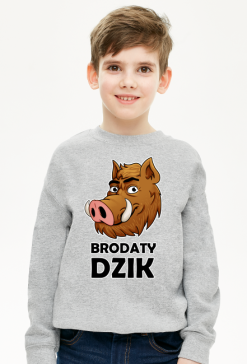 BLUZA CHŁOPIĘCA BRODATY DZIK