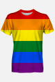 T-shirt męski - kolory tęczy #TOLERANCJA