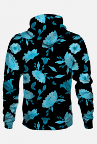 BLUZA Z KAPTUREM POLNE KWIATY