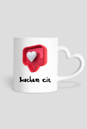 Kubek Unikat Kocham Cię -firmy PoLPro