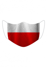 Maseczka kolorowa z Motywem Patriotycznym (Flaga Polski) - Męska