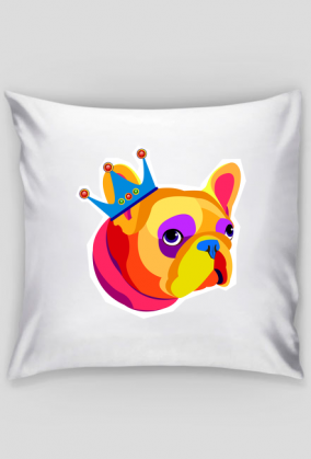 Poszewka na poduszkę 39x39 - Kól Buldog Francuski
