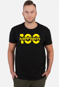 100happydays yellow - koszulka męska