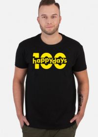 100happydays yellow - koszulka męska