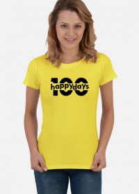 100happydays black - koszulka damska