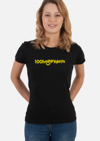 100happydays smile yellow - koszulka damska