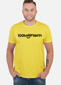100happydays smile black - koszulka męska