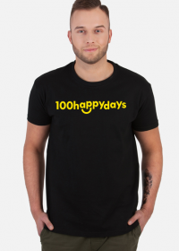 100happydays smile yellow - koszulka męska