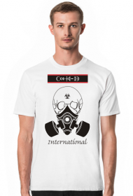 Koszulka 'Skull in gasmask C19 International'