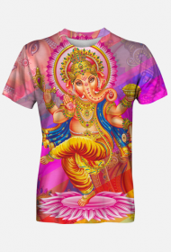 Koszulka męska FullPrint - Kolorowy Ganesha