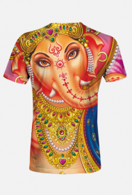 Koszulka męska FullPrint - Kolorowy Ganesha