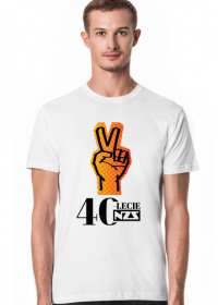 Koszulka męska 40-lecie NZS - biała