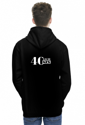 Bluza męska z kapturem 40-lecie NZS - czarna