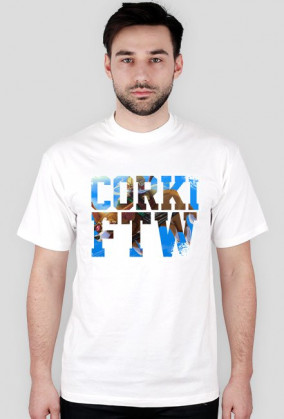 Koszulka z napisem CORKI FTW