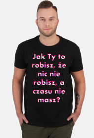 T-shirt Czarny - Brak czasu