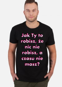 T-shirt Czarny - Brak czasu