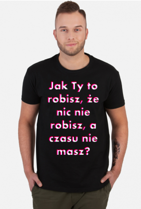 T-shirt Czarny - Brak czasu