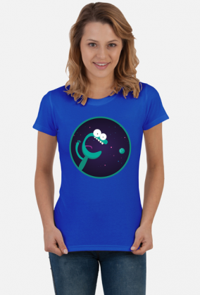 Kosmiczny krokodyl - koszulka damska